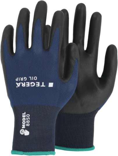Tegera Strikkhanske Oil Grip 8850R Nitril Str. 12