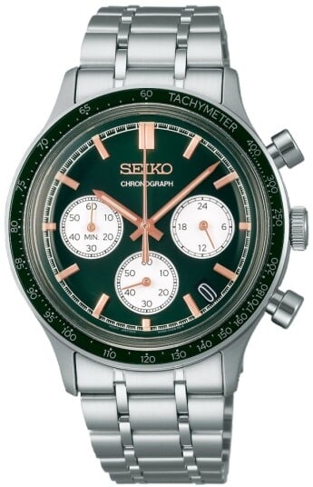 Seiko Herreklokke SSB481P1 Sport Grønn/Stål Ø38.7 mm Seiko Herreklokke SSB481P1 Sport Grønn/Stål Ø38.7 mm