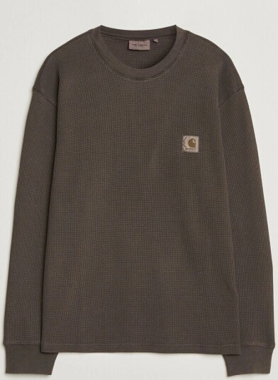 Carhartt WIP Long Sleeve Waffle T Shirt Tobacco