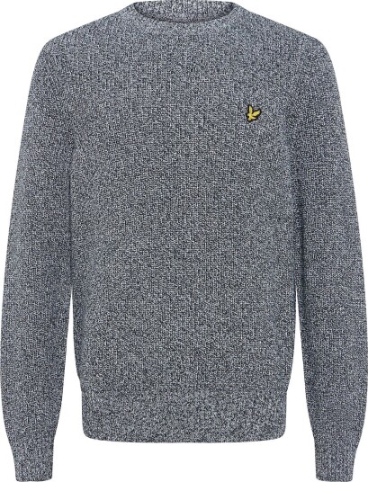 Lyle & Scott Static Marl Crew Neck Jumper DARK PEPPER MARL S