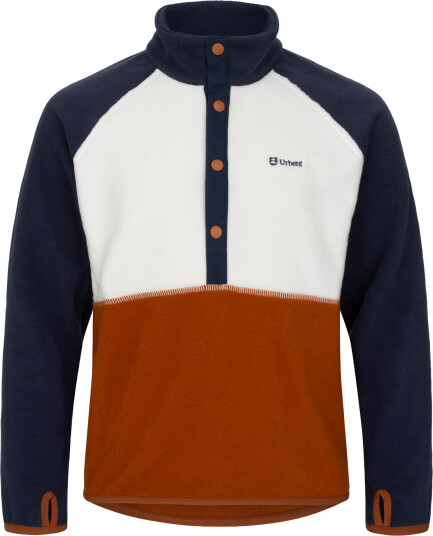 Urberg Junior"s Colour Block Fleece Sweater Mood Indigo 134/140