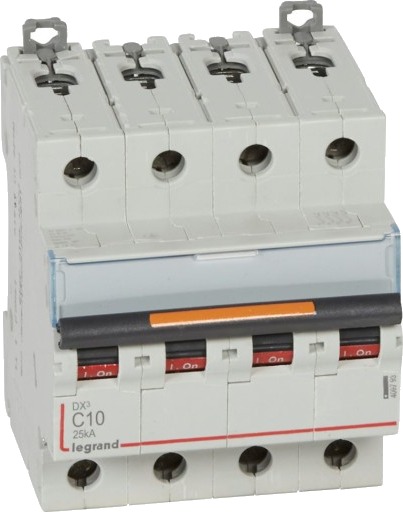 Legrand DX3 MCB automatsikring C10 4P 4M 25kA