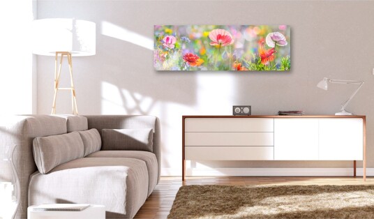 Tavla Rainbow of Morning Poppies 135x45