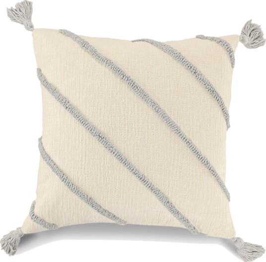 Tc Home Putetrekk   Montreux off white/grå Størrelse: 45 x 45 cm