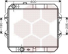 VAN WEZEL 53002292 Radiator motorkjøling