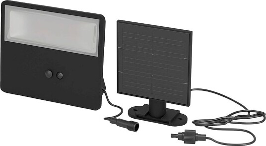 EGLO Solcellelys Panettieri With Sensor 860 Lumen Svart Solcellelamper