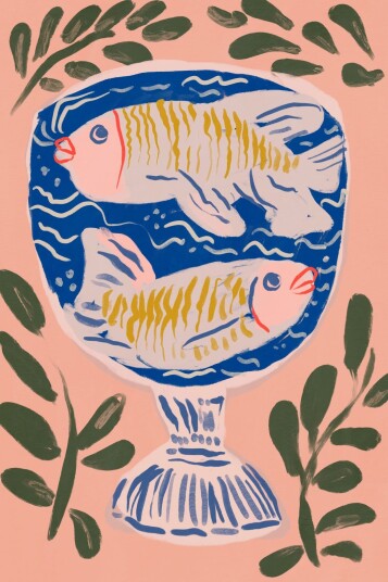Plakat   Fiskebolle Kunstverk