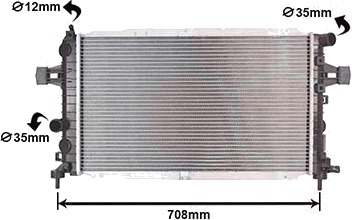 VAN WEZEL 37002381 Radiator motorkjøling VAN WEZEL 37002381 Radiator motorkjøling