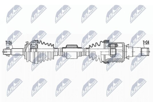 Nty Drivaksel NTY NPW TY 157