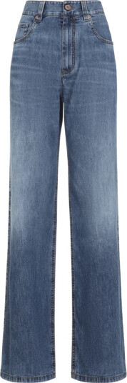 Brunello Cucinelli Dame Jeans Blå L,