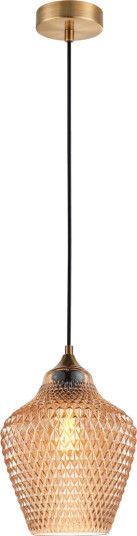 Lindby Drakar hengelampe  1lk  rav  Ø 22 cm