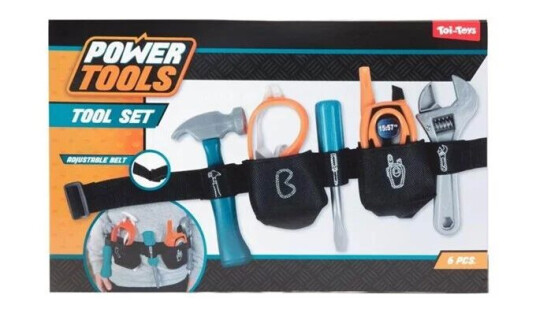 Toi-Toys Power Tools Tool Belt 6 pcs.