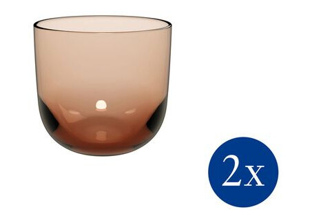 Villeroy & Boch Like vannglass 28 cl 2-pakning Clay