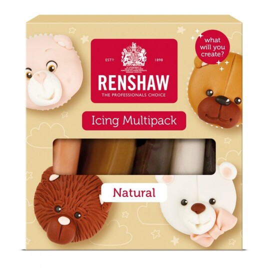Hudfarget Fondant Fra Renshaw Multipack 500g
