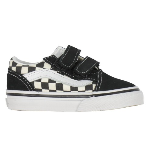 Vans Sko Old Skool V Svart/Hvit Rutet Vans 24,5 Sko Vans Sko Old Skool V Svart/Hvit Rutet Vans 24,5 Sko