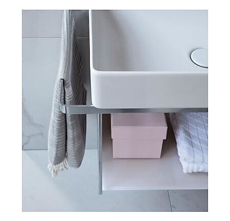 Duravit DuraSquare Metallkonsoll Til servant 073245, Sort Matt