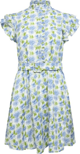 by Ti Mo Linen Ruffle Dress White M