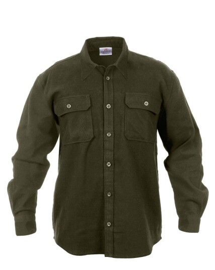 Rothco Classic Lumberjack skjorte Grønn Oliven