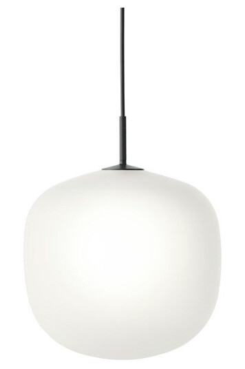 Muuto Rime Pendant 37 cm Opal / Black