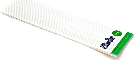 3Doodler PLA Filament Hvit 3 mm 25.4 cm 25 stk
