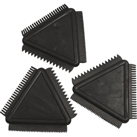 Diverse Gummiskraper størrelse 9 cm svart 3 stk 1 pk