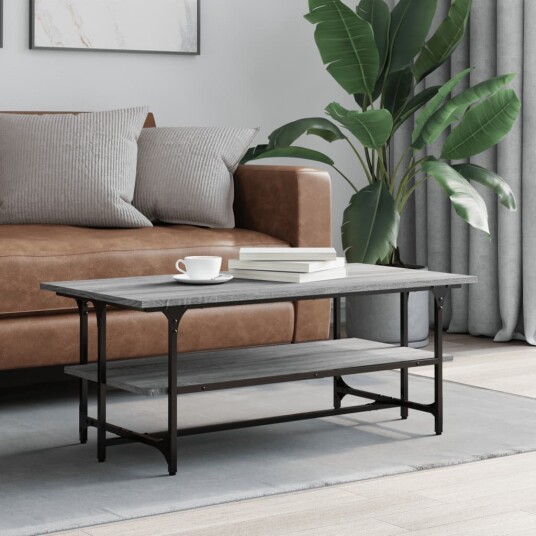 Salongbord grå sonoma 100x50x40 cm konstruert tre 8721012124837