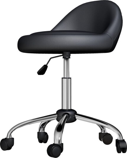 Rullekrakk Høydejusterbar Arbeidskrakk 63-83 Cm Svingbar Krakk Med Hjul Svingbar Salongstol