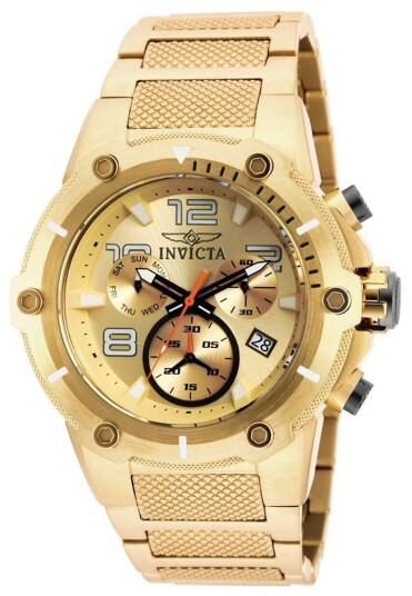 Invicta Herreklokke 19529 Speedway Gull/Gulltonet stål Ø51.5 mm