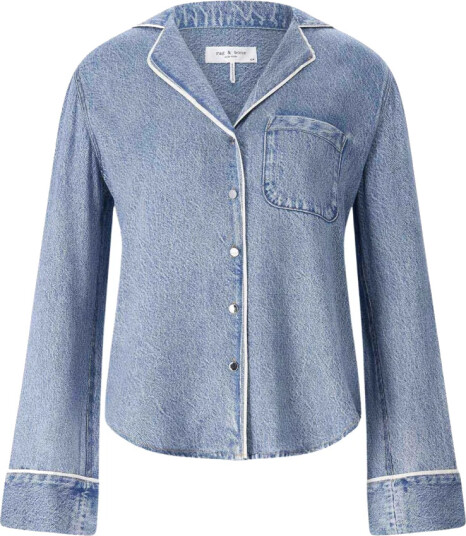 Rag & Bone Dame Bluser & Skjorter Blå M, Rag & Bone Dame Bluser & Skjorter Blå M,