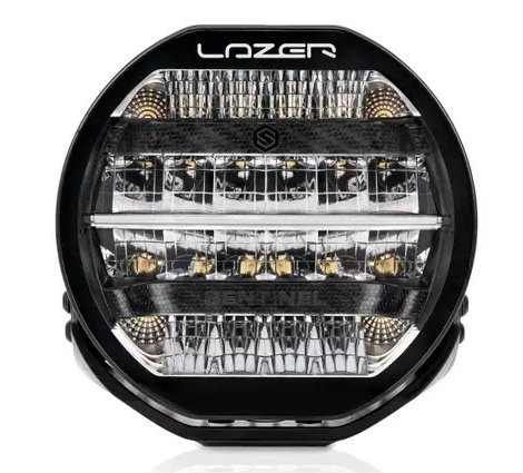 Lazer Sentinel 9 Midnight LED fjernlys. sort. 9520 Lumen, Med posisjonslys.
