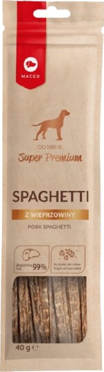 Maced Super Premium Spaghetti Av Svinekjøtt 40 G