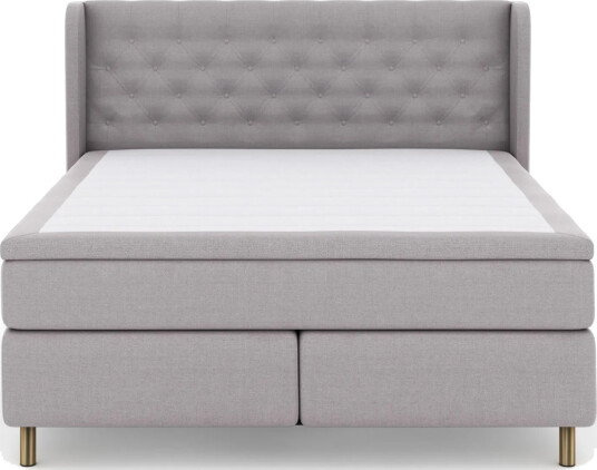 Select No 6 Komplett Sengepakke 160x200 Fast WatergeLysegrå/Kopperben