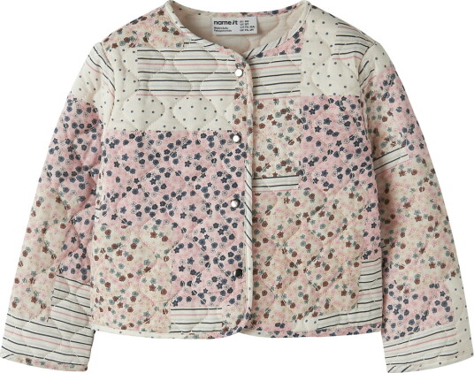 Name It Nmflena Quilt Shacket Cream 110