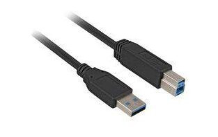 Sharkoon Kabel USB3.0 StA-StB bk 5,0m Sharkoon Kabel USB3.0 StA-StB bk 5,0m