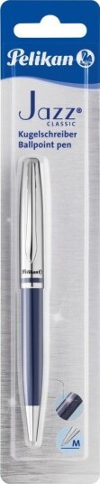 Pelikan Jazz Classic, Klips, Uttrykkbar Kulepenn Med Hengefeste, Blå, 1 Stykker, Medium Pelikan Jazz Classic, Klips, Uttrykkbar Kulepenn Med Hengefeste, Blå, 1 Stykker, Medium