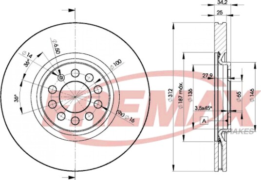Bremseskive FREMAX BD-5620