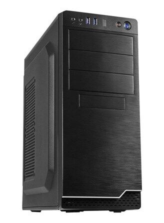 Inter-Tech IT-5916 Midi Tower Kabinet Svart for ATX og Micro-ATX