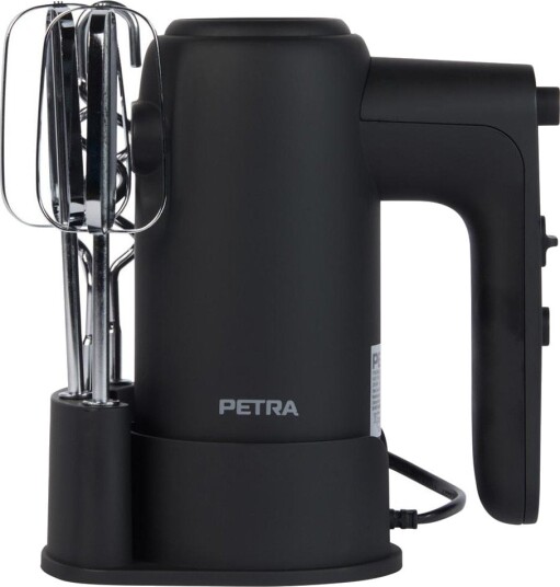 Petra PT5613BMBLKVDE Easy Stone håndmikser - 300W, 5 hastigheter - Svart