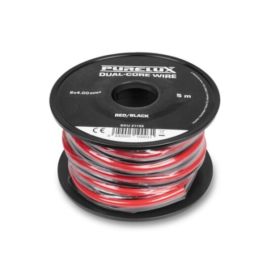 Strømkabel PURELUX Dual Core Wire 4,00 mm² / 5 m