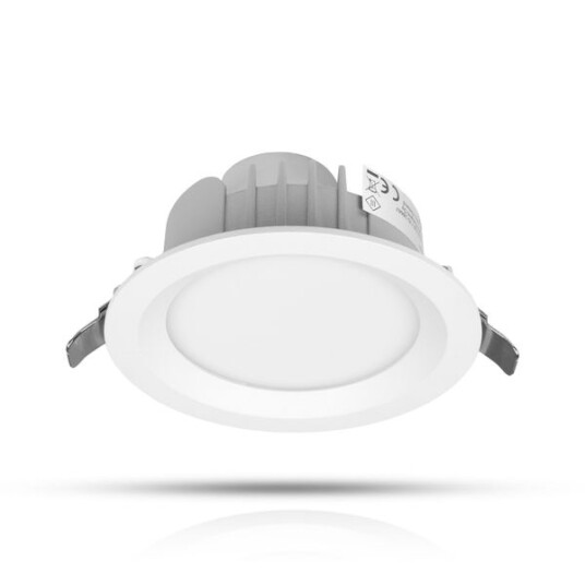 Downlight AGGE Round Flood Antiglare White   IP44 / CCT / Dimbar 12W / 100 mm