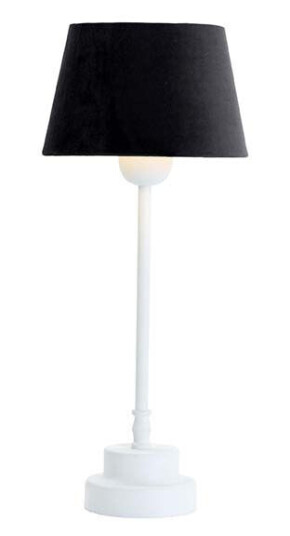 RUBEN 1 Bordlampe uten skjerm – Elegant hvit finish H 39 cm E27 sokkel