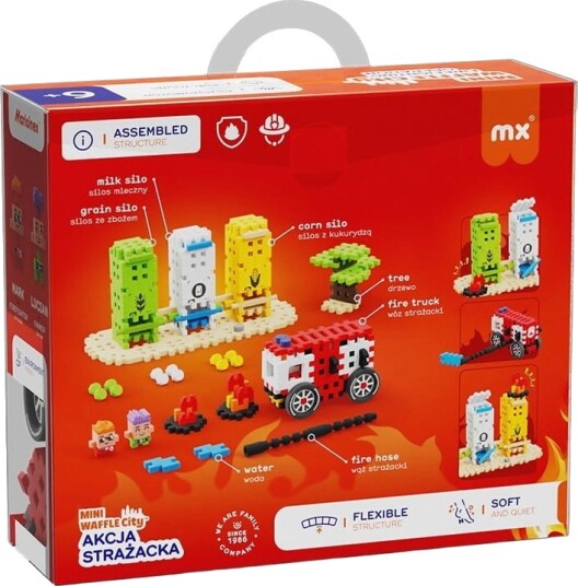 Marioinex Mini Waffle Brannbil Byggesett 148 Deler