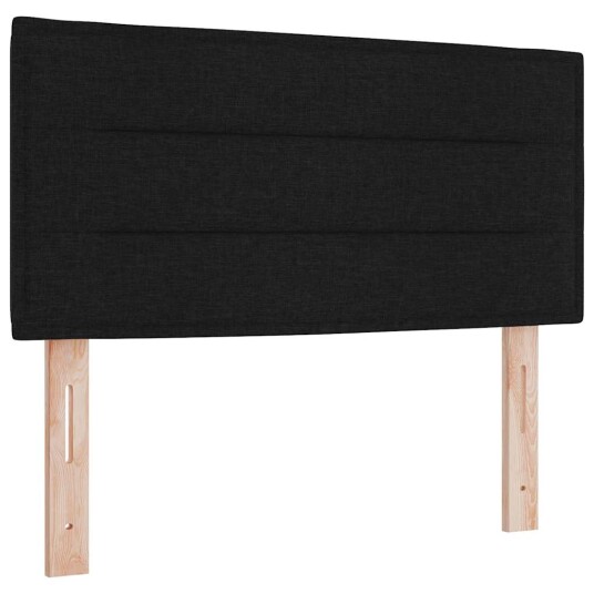 Box Spring Bed med madrass svart 120x200 cm stoff