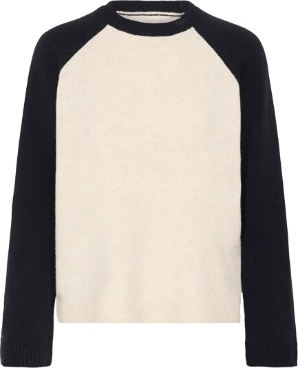 Part Two Cleopw Pullover OATMEAL/NAVY COLORBLOCK XS Part Two Cleopw Pullover OATMEAL/NAVY COLORBLOCK XS