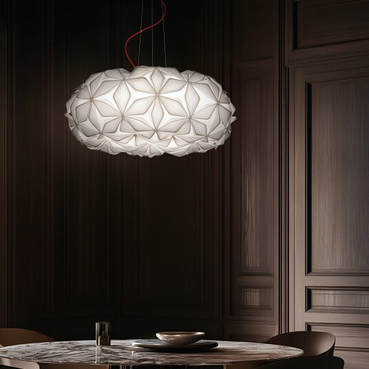 Hengelampe Slamp C"EST LA VIE dimmbar Hvit Stue Plast Design 28 Hvit