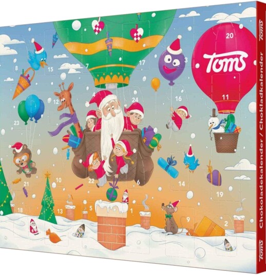Adventskalender Toms Sjokolade 185gr 2026