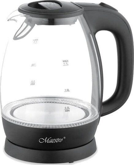 Feel Maestro Mr 063 Black 1,7 L 2200 W Sort Glass Vannivåindikator Overopphetingsbeskyttelse