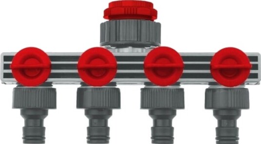 Dedra Kran Tilkoblinger Firedelt 1/2" 3/4" 1" Kort