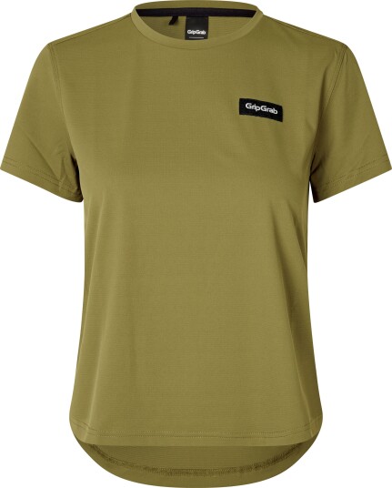 Gripgrab Women's Flow Technical T-Shirt Olive Green L, Olive Green
