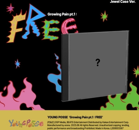 Young Posse Growing Pain Pt.1 : Free Jewel Case Version incl. 16pg Photobook, Photocard + Folded Poster CD